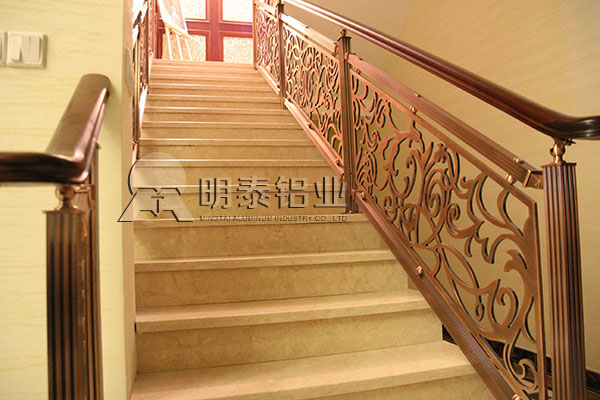 高贵典雅的铝艺雕花楼梯防护栏用铝板-选用百亿游戏(中国区)官方网站入口6061铝合金